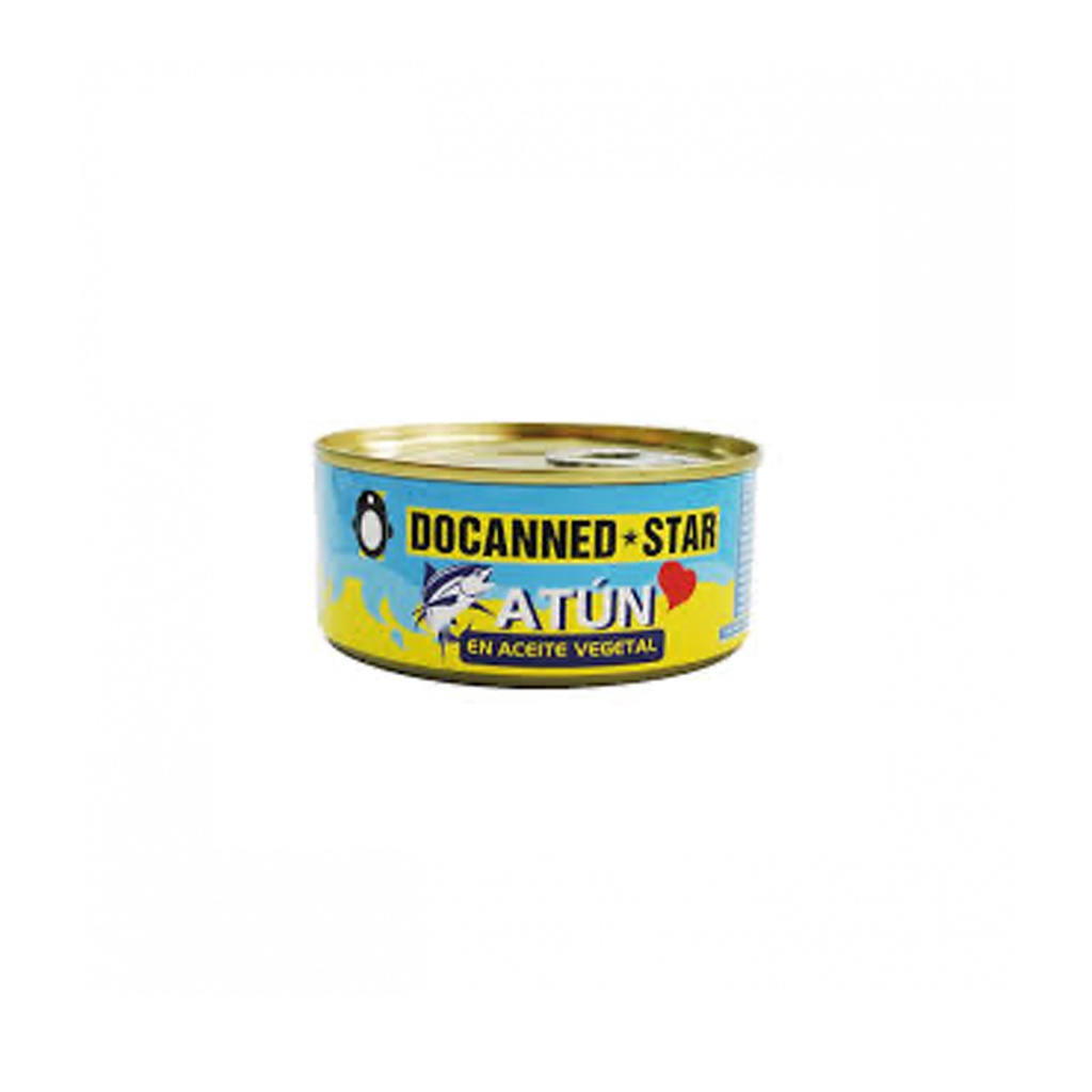 Atún en aceite vegetal Docanned Star (140 g)