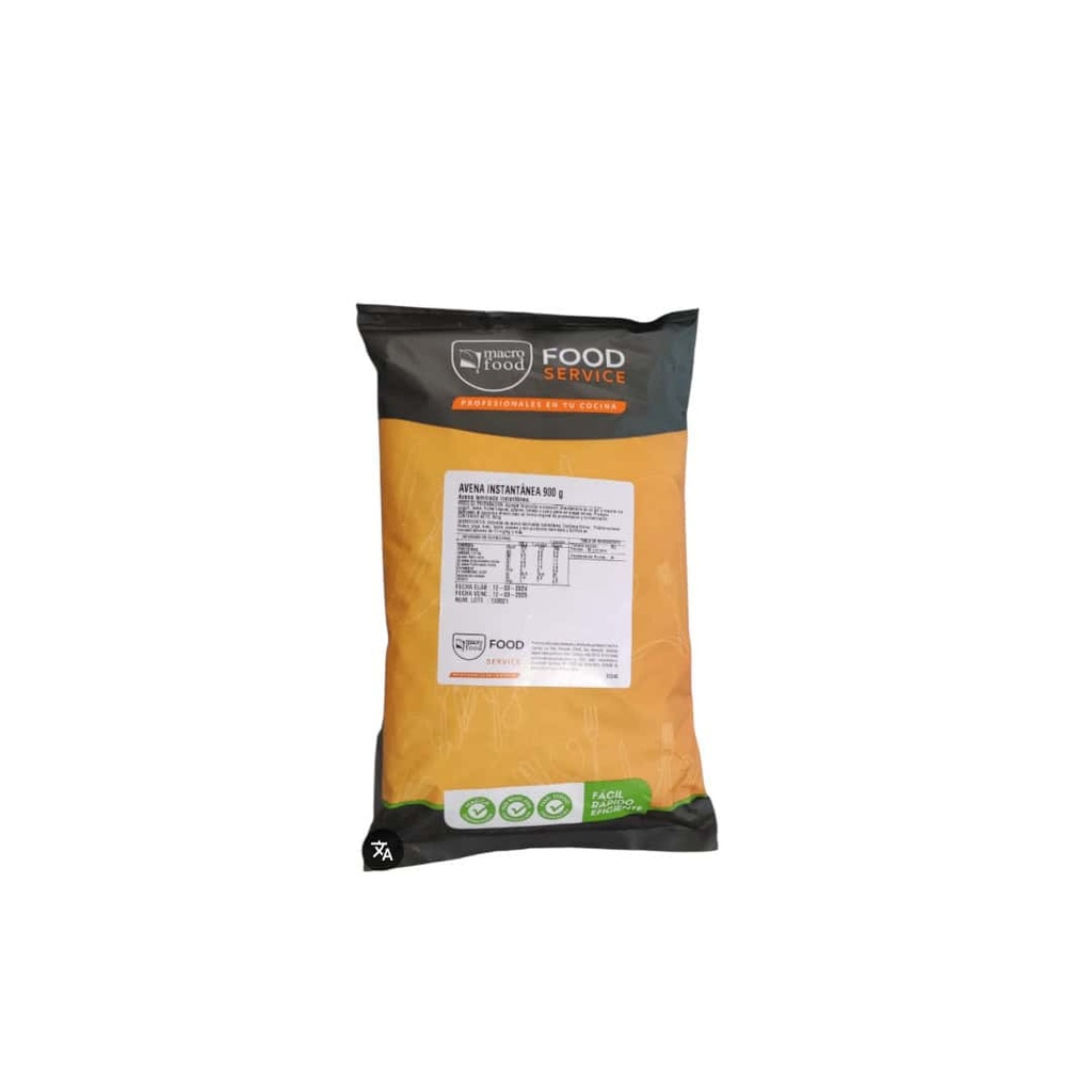 Avena instantánea Macro Food (900 g)
