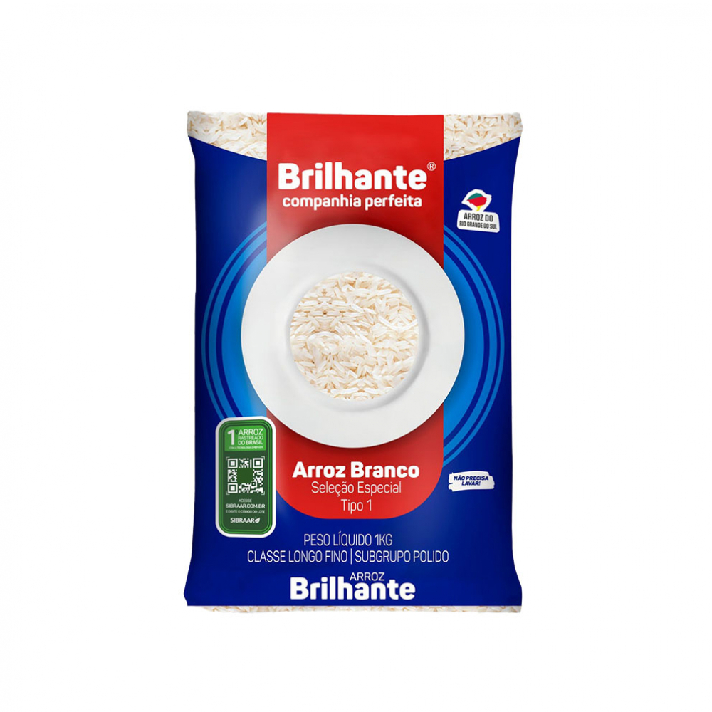 ARROZ BRILHANTE 1KG