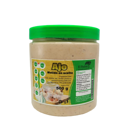 Ajo Molido con Aceite 500g (El Roble)