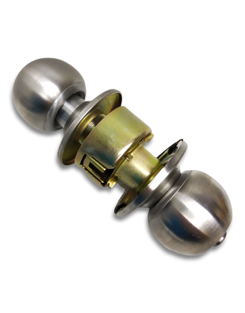 Cerradura para baño con botón tipo esfera 