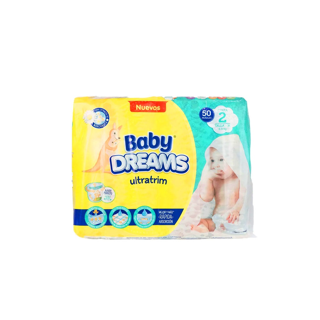 Pañal para bebé etapa 2 , Baby dreams,40u
