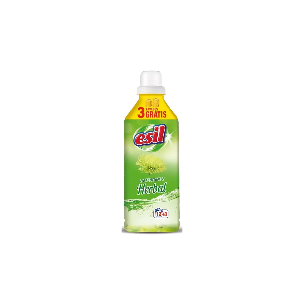 Detergente líquido Esil, herbal 15 lavados (750 ml)