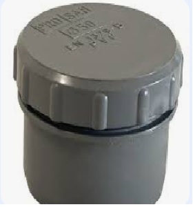 Tapón sanitario de PVC, para registro, con rosca, diámetro 50 mm