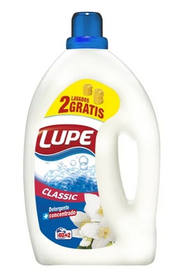 DETERGENTE LÍQUIDO LUPE CLASSIC 40+2 LAVADOS (2.73 LTS)