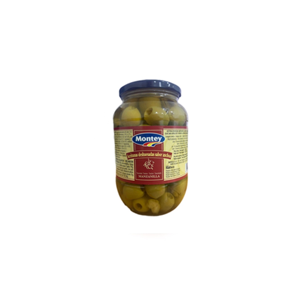 Aceituna Natural sin Hueso Tarro Montey sabor Anchoa (850 ml)